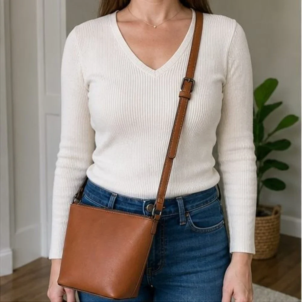 Sage Zip Crossbody Bag
